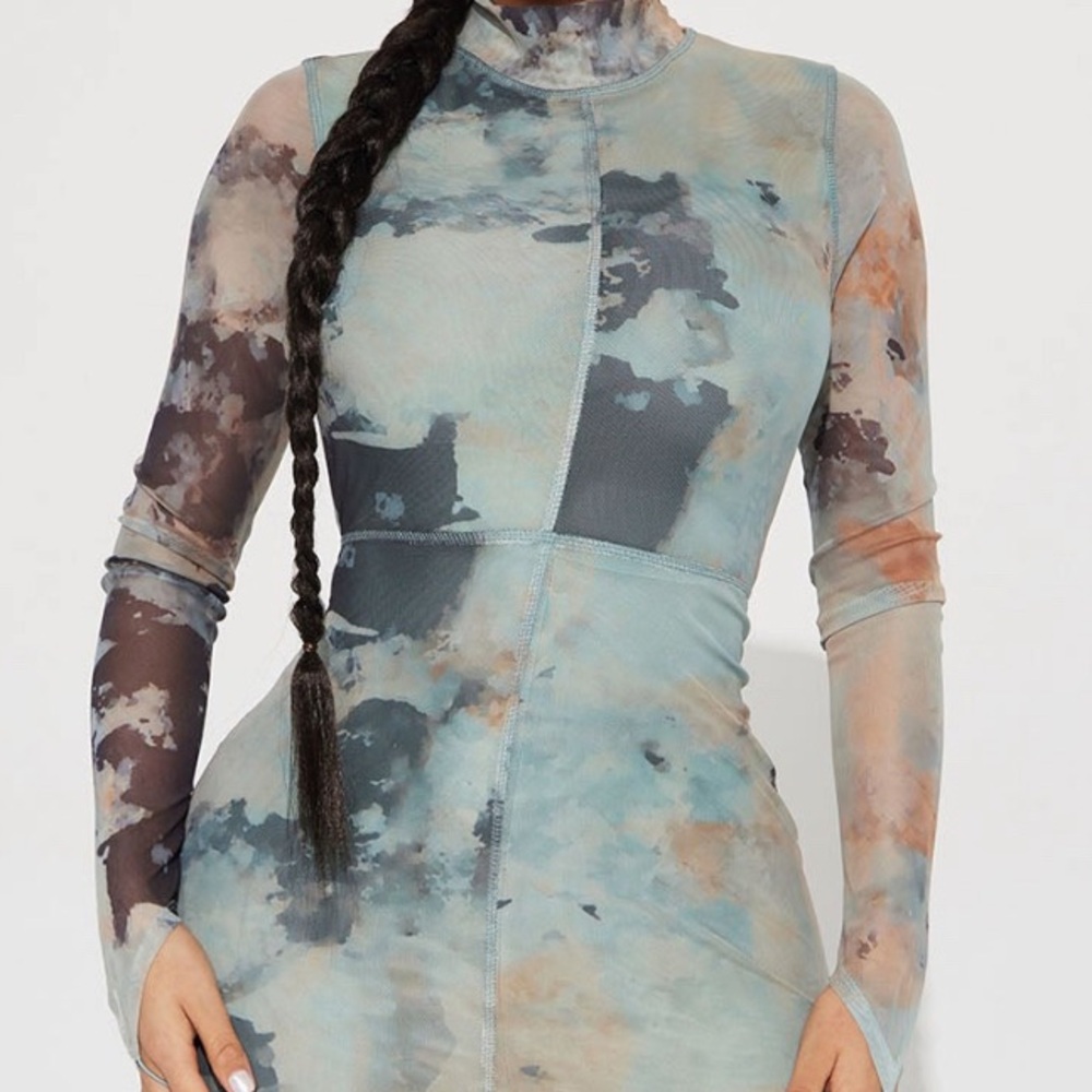 Fashion Nova, XS, blue/multi